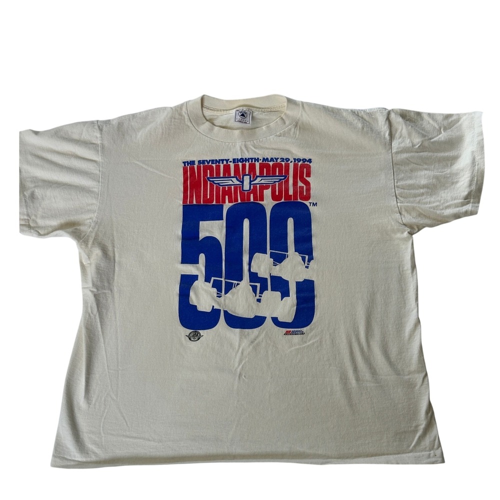 Vintage 1994 Indianapolis 500 T Shirt XL Delta Made USA Indy 500 Racing Tee